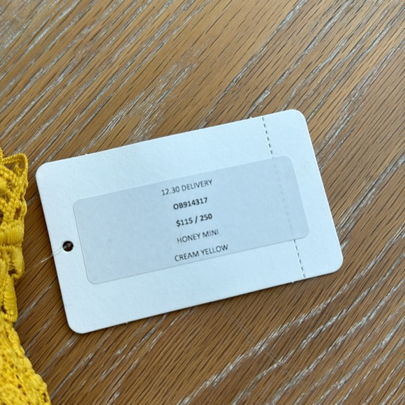 Free People Honey Mini lace dress in Marigold - Picture 9 of 12